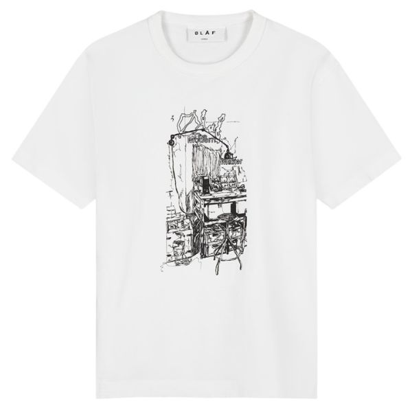 Olaf Sketched Atelier T-shirt Wit