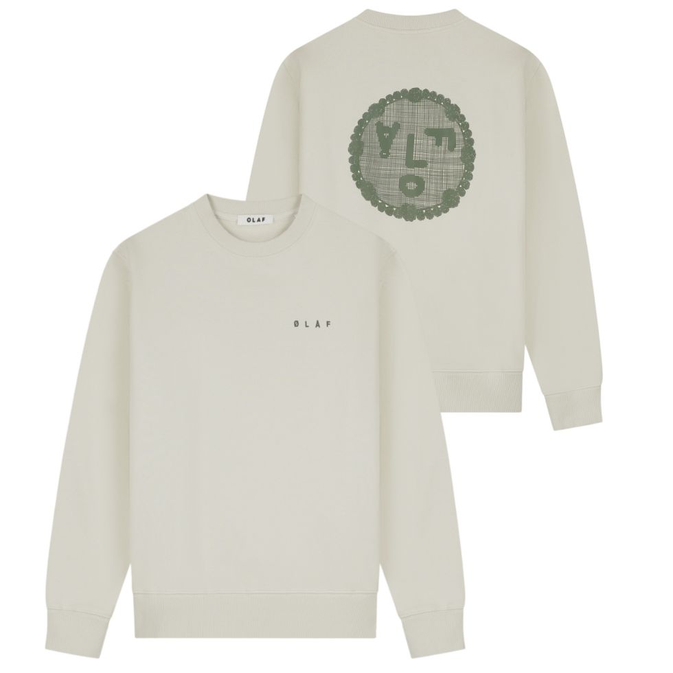 Olaf Doily Face Sweater Beige