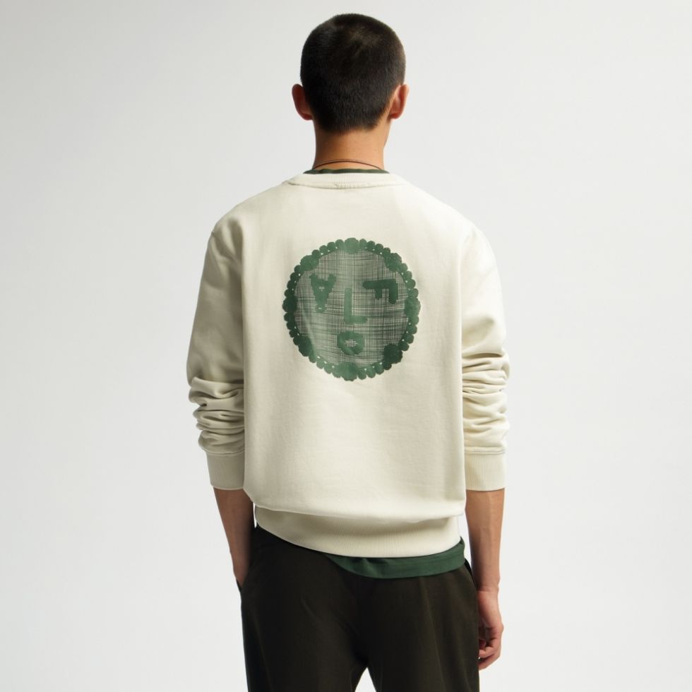 Olaf Doily Face Sweater Beige