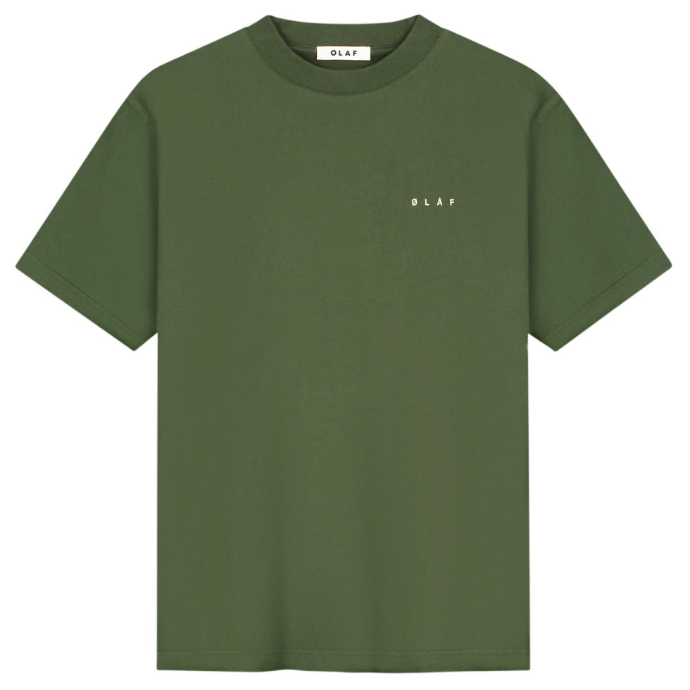 Olaf Doily Face T-shirt Grøn