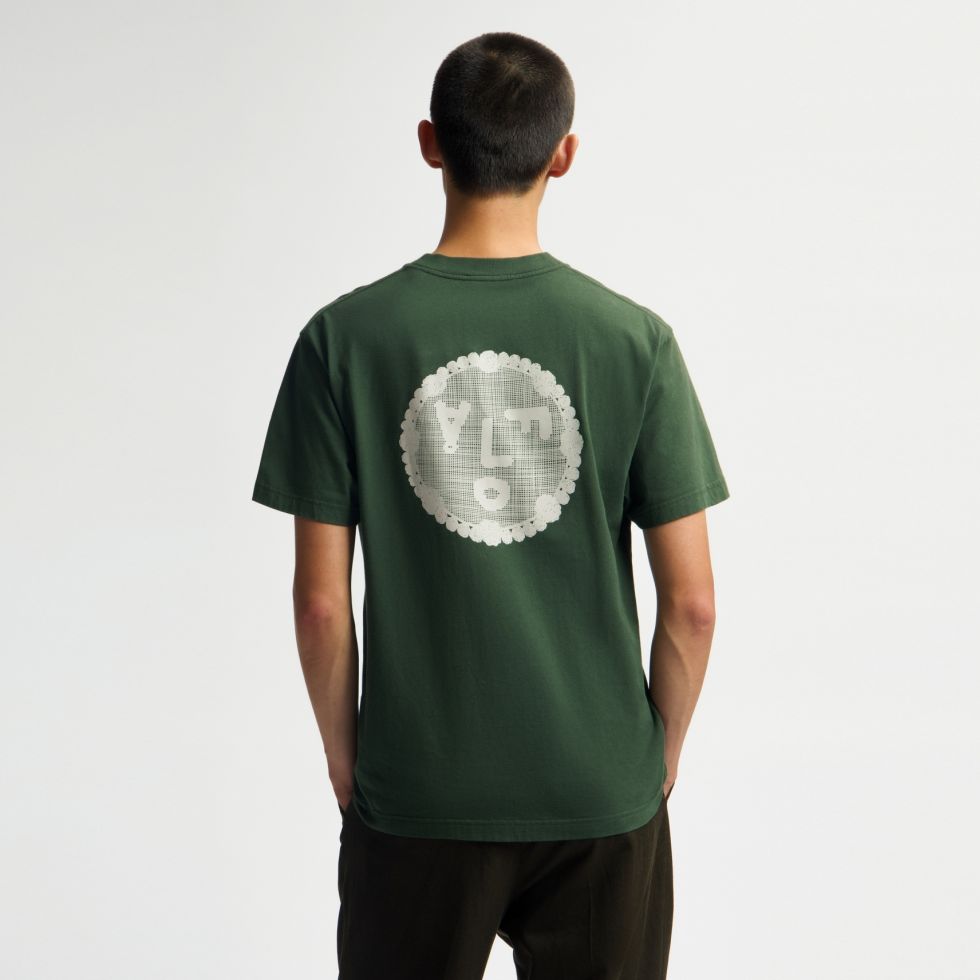 Olaf Doily Face T-shirt Grøn