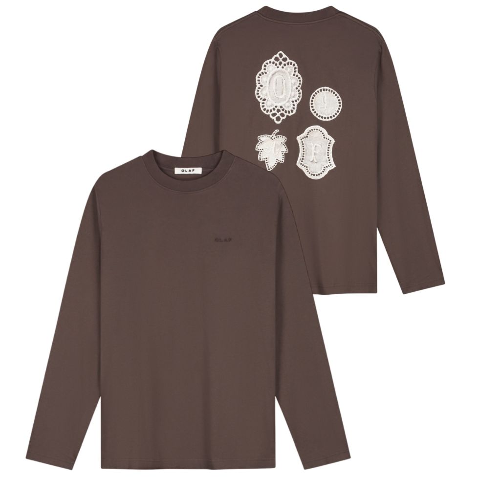 Olaf Doily Langærmet T-shirt Brun