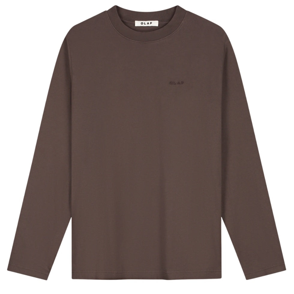 Olaf Doily Langærmet T-shirt Brun