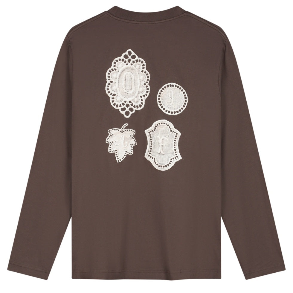Olaf Doily Langærmet T-shirt Brun