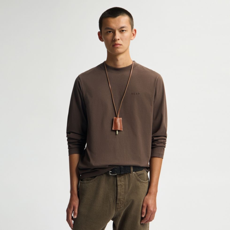 Olaf Doily Langærmet T-shirt Brun