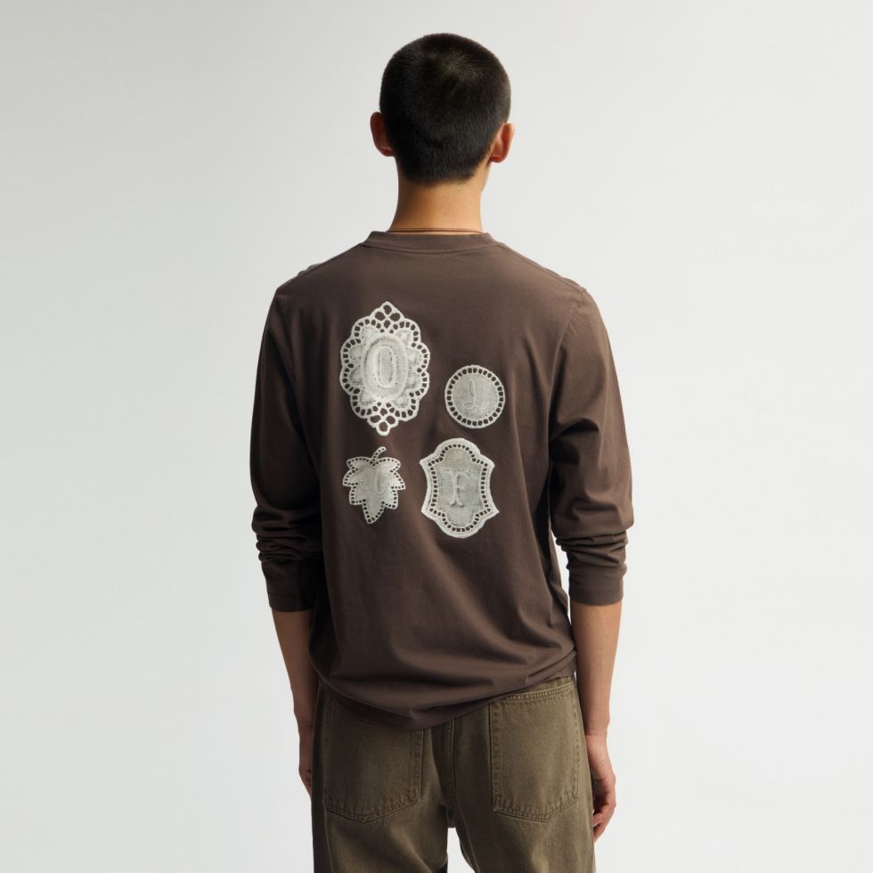 Olaf Doily Langærmet T-shirt Brun