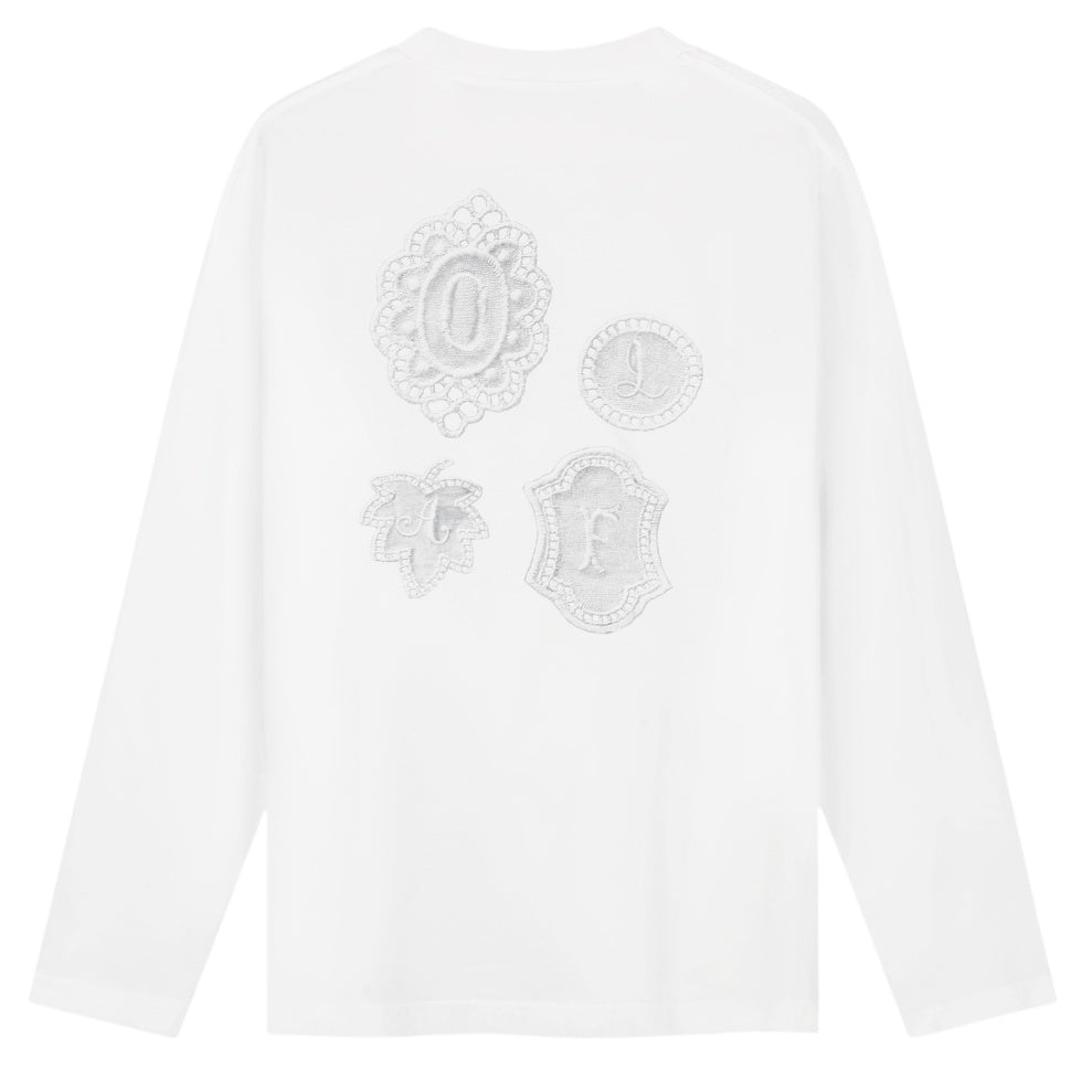 Olaf Doily Langærmet T-shirt Hvid