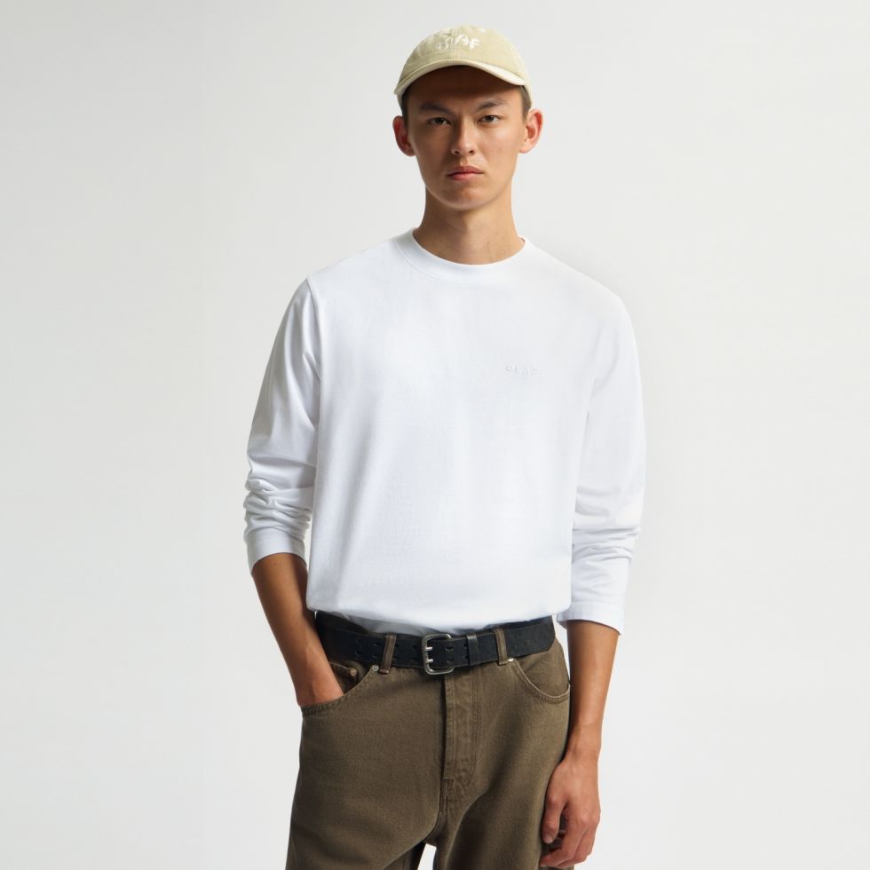 Olaf Doily Langærmet T-shirt Hvid