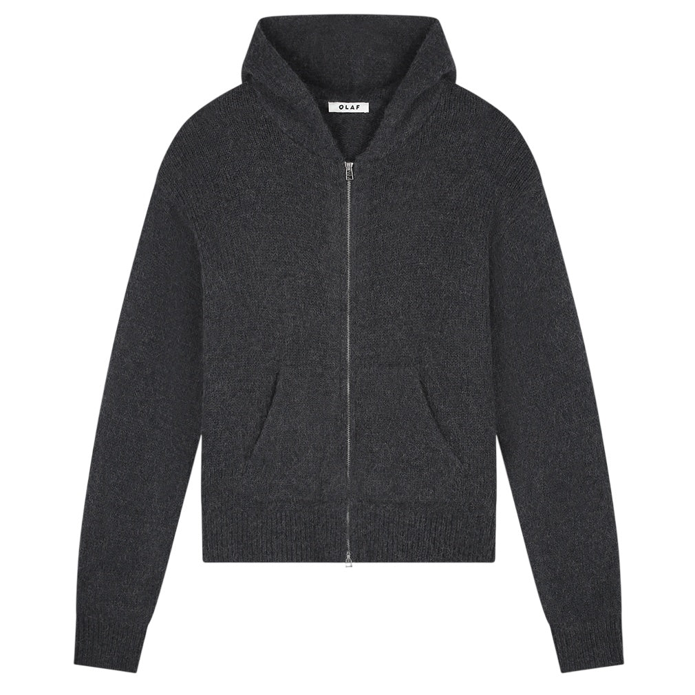 Olaf Strikket Vest Antracit