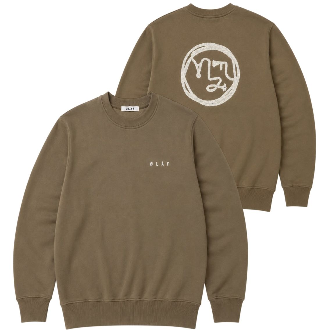 Olaf Lasso Face Sweater Mørkebrun