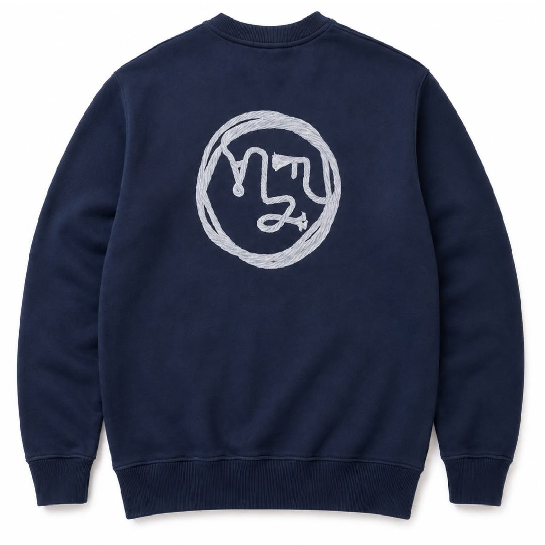 Olaf Lasso Face Sweatshirt Navy