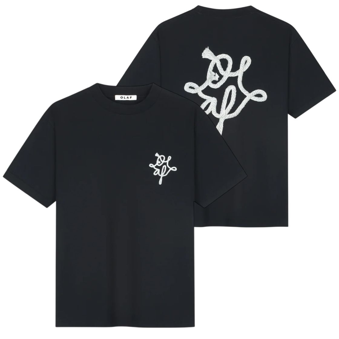 Olaf Lasso Monogram T-shirt Sort