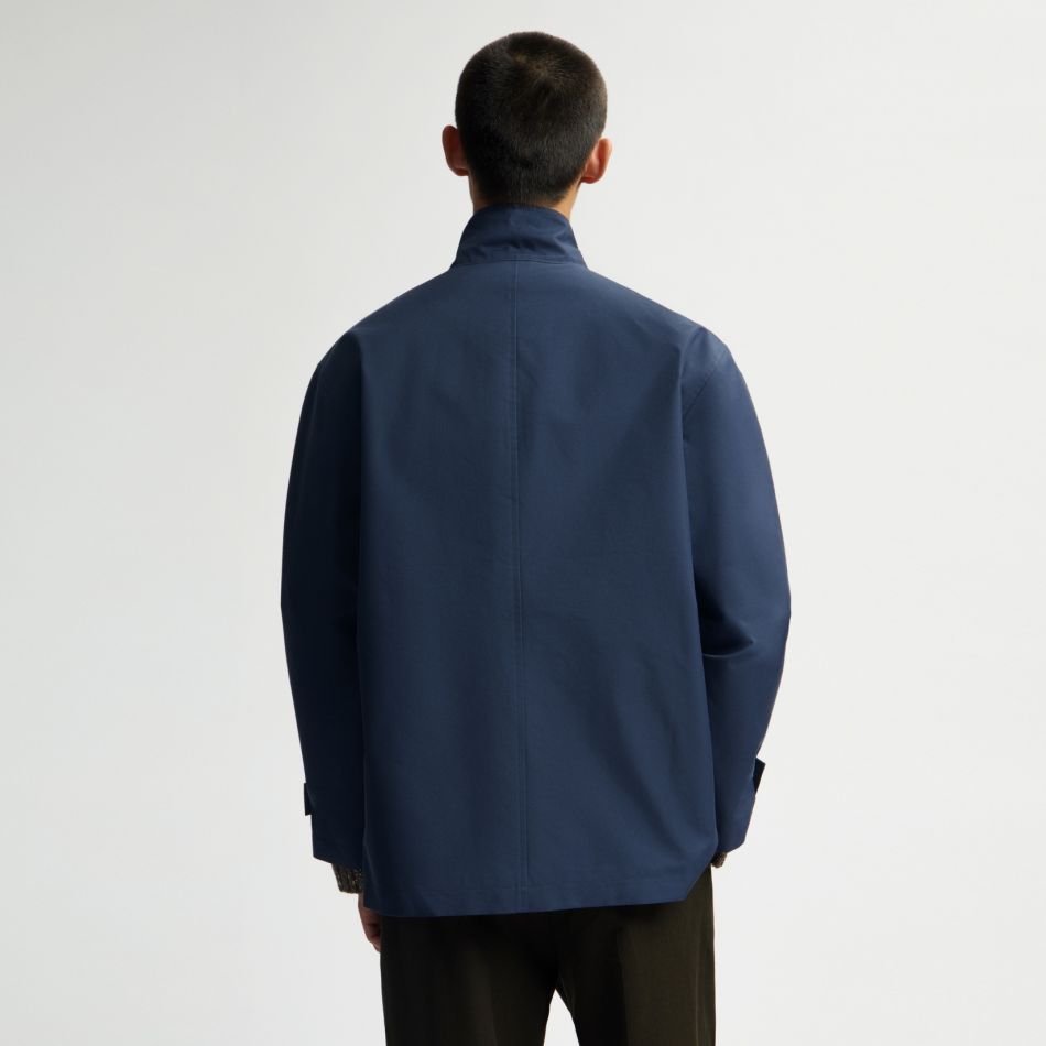 Olaf Oversized Utility Jacket Navy