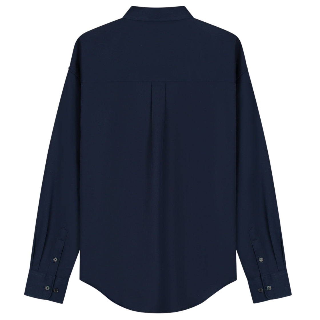 Olaf Oversized Wool Blend Skjorte Navy