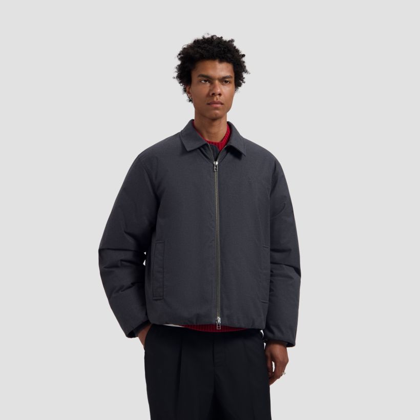 Olaf Peached Padded Jacket Antracit