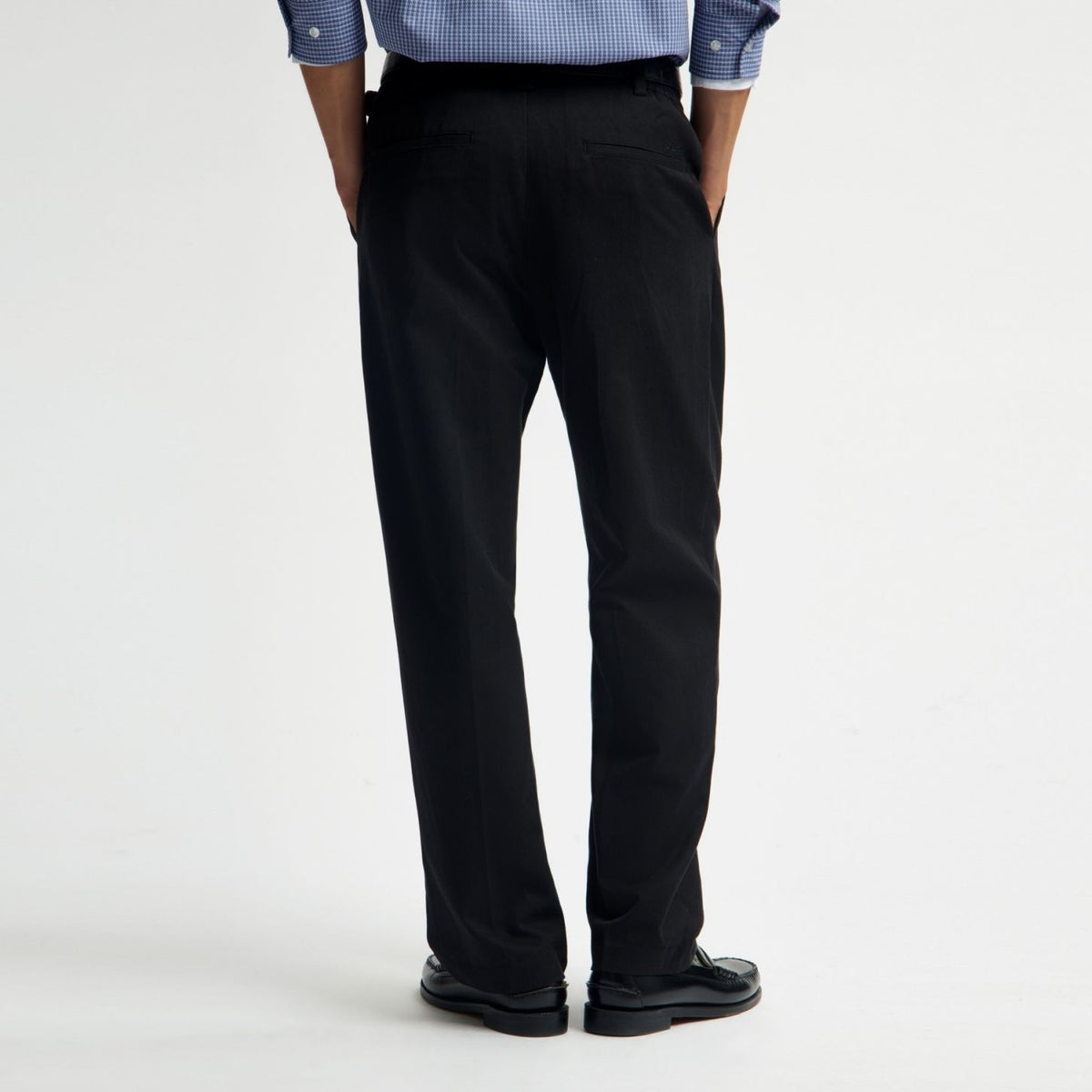 Olaf Regular Pleated Bukser Sort