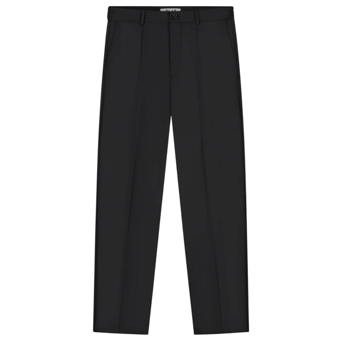 Olaf Regular Wool Pleated Bukser Sort