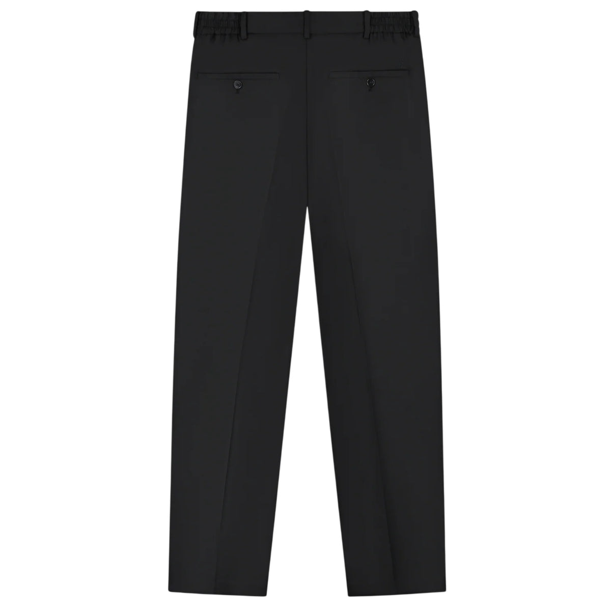 Olaf Regular Wool Pleated Bukser Sort