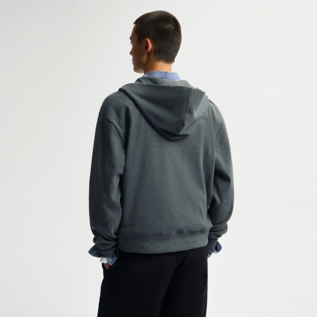 Olaf Ribbed Vest Antracit