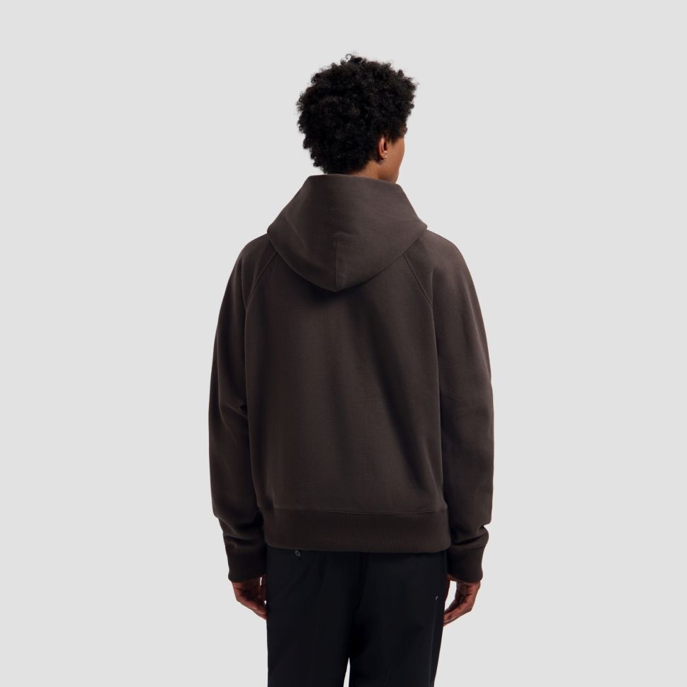Olaf Signature Boxy Hoodie Brun