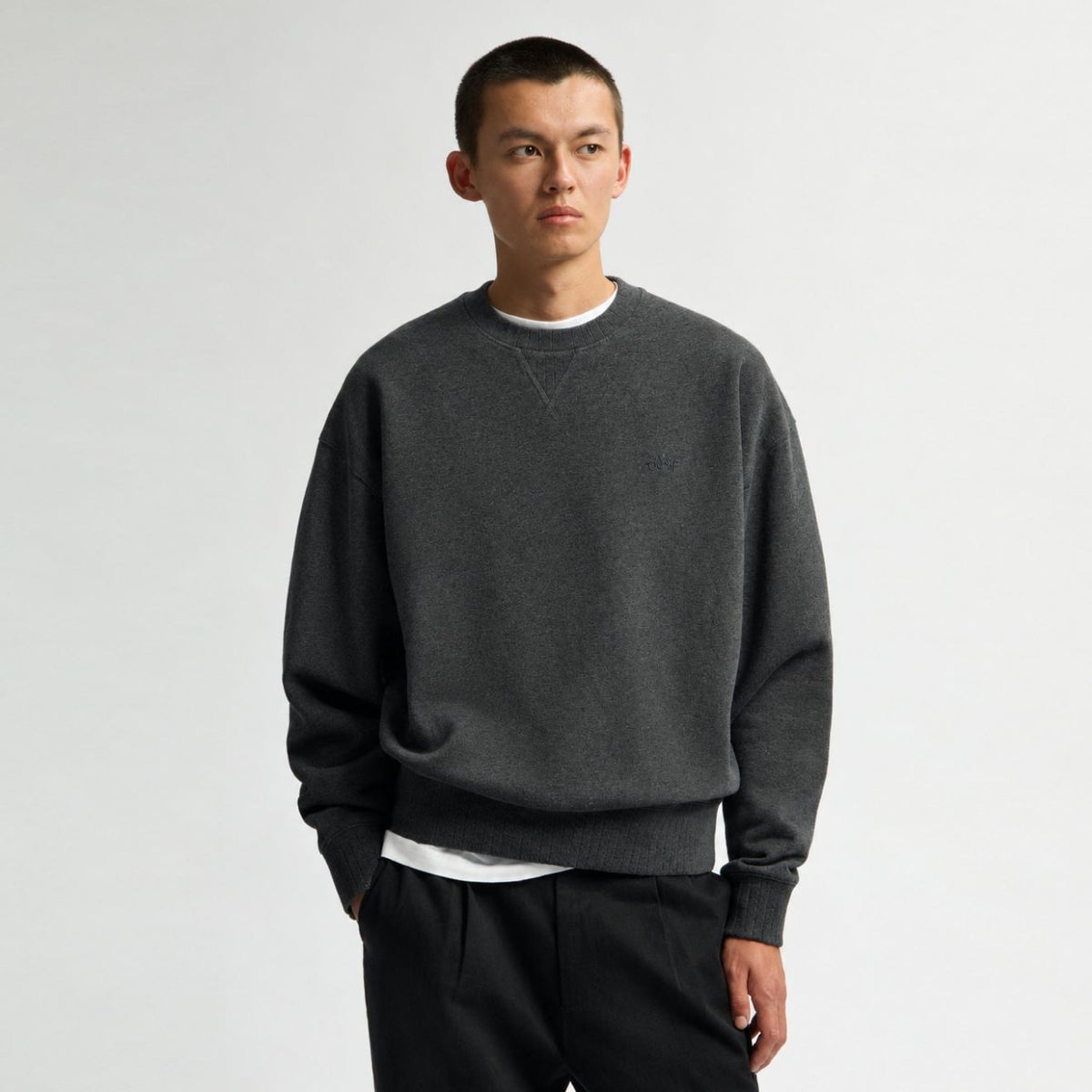 Olaf Signature Boxy Sweater Antracit