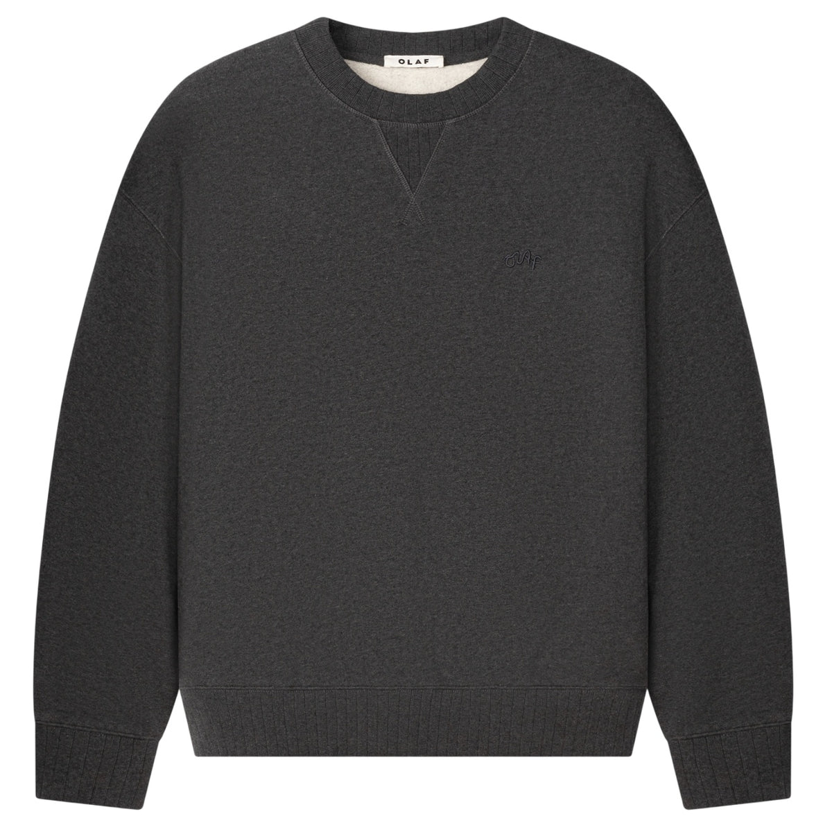 Olaf Signature Boxy Sweater Antracit
