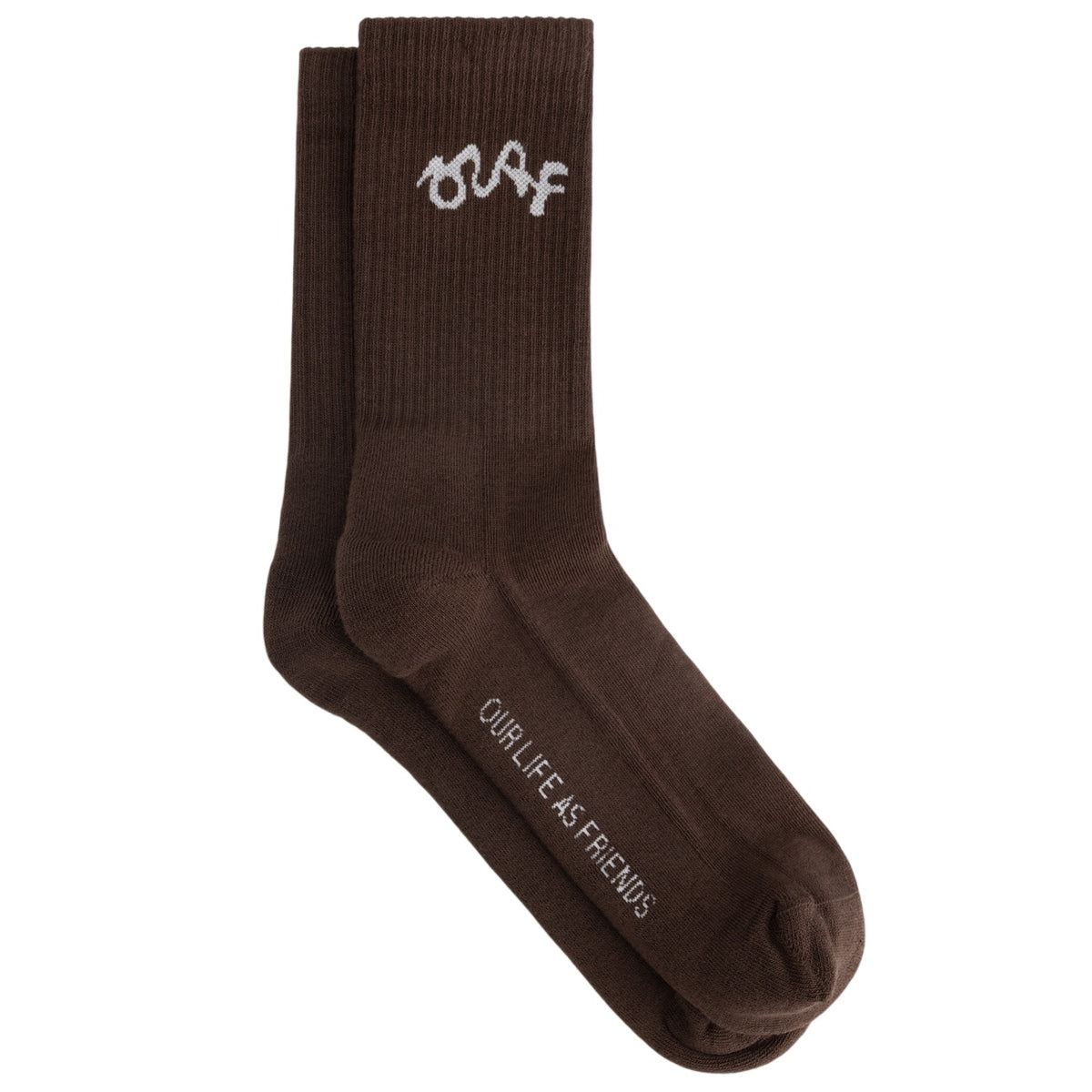 Olaf Signature Logo Sokker Brun