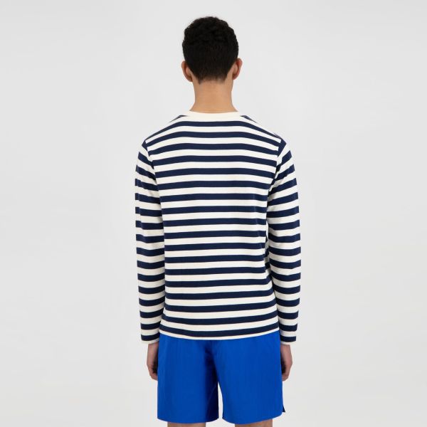 Olaf Stripe Sans T-shirt Blå/Hvid