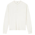 Olaf Waffle Henley langærmet T-shirt off-white