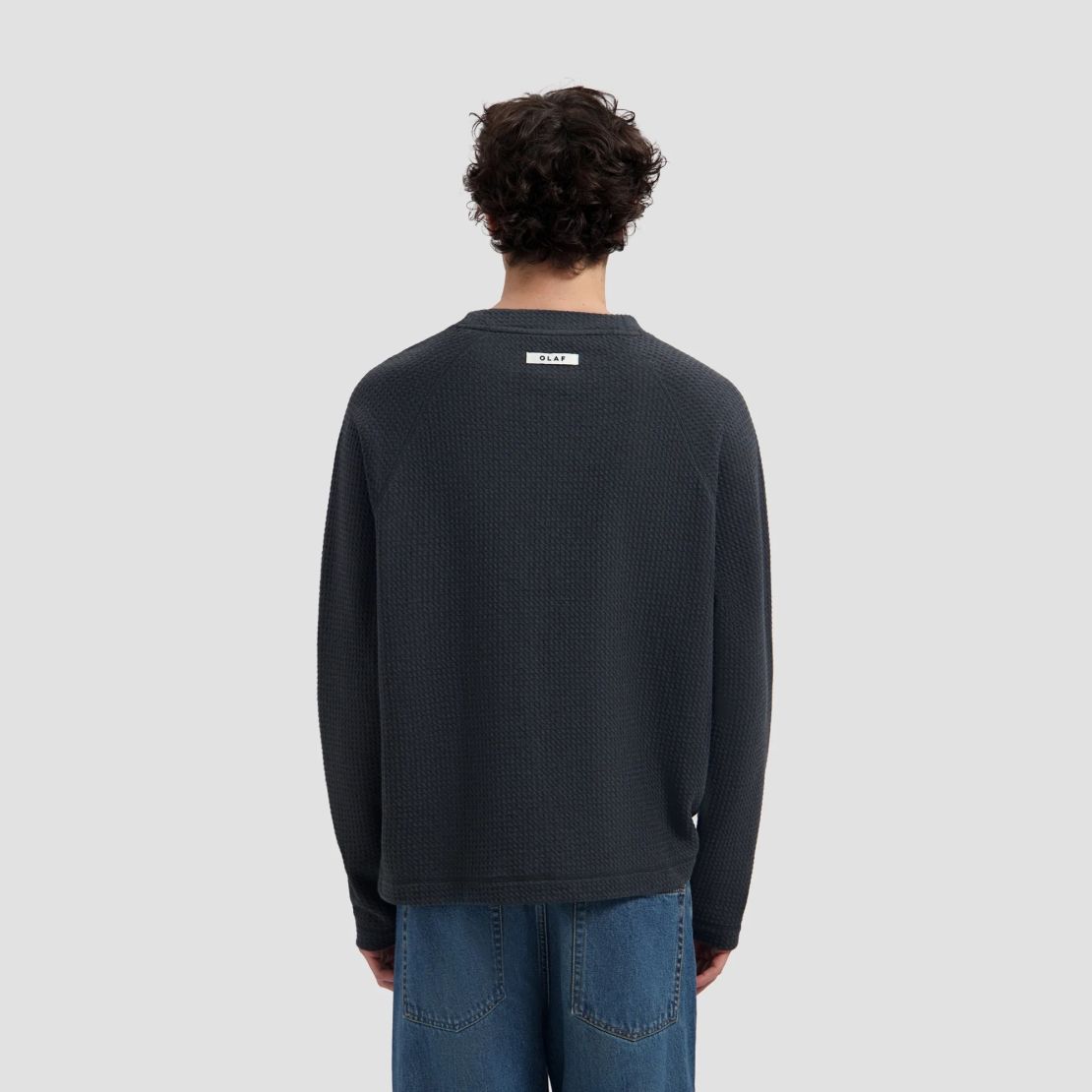 Olaf Waffle Sweater Antracit