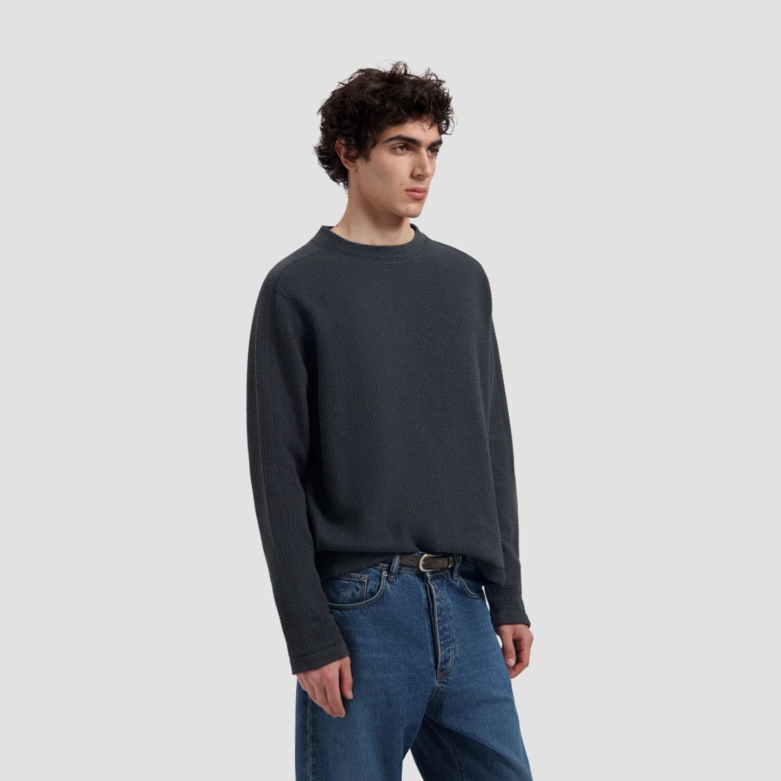 Olaf Waffle Sweater Antracit
