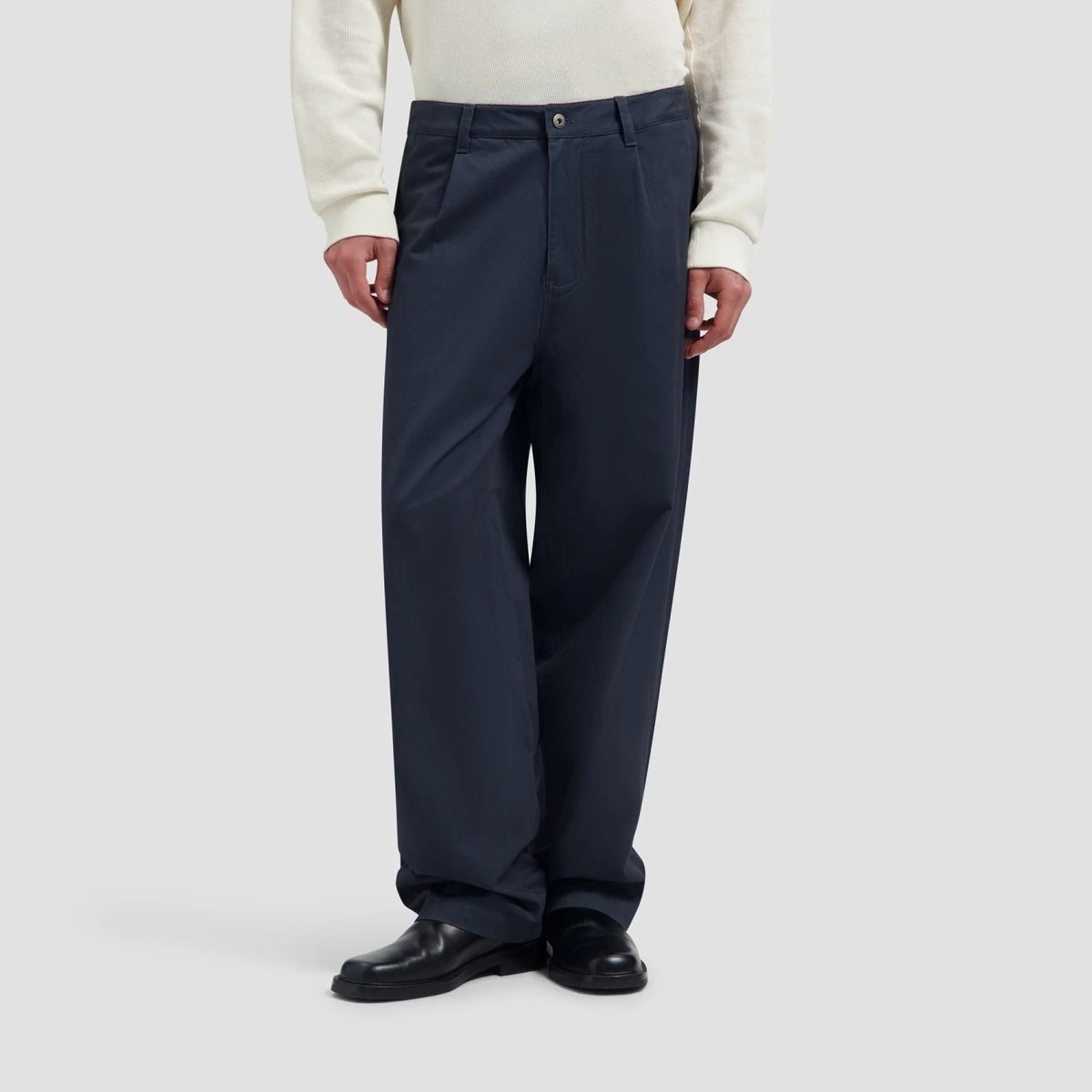 Olaf Washed Barrel Leg Bukser Navy
