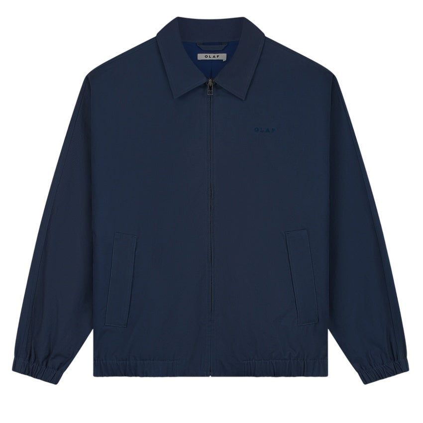 Olaf Washed Coach Jacket Navy