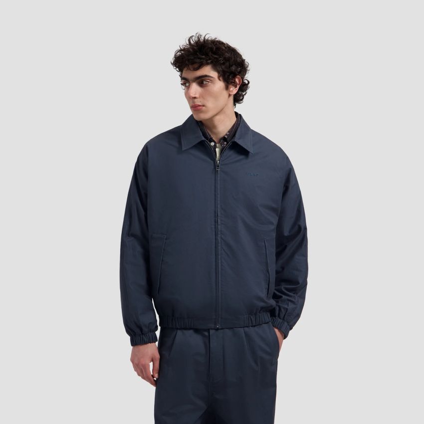 Olaf Washed Coach Jacket Navy