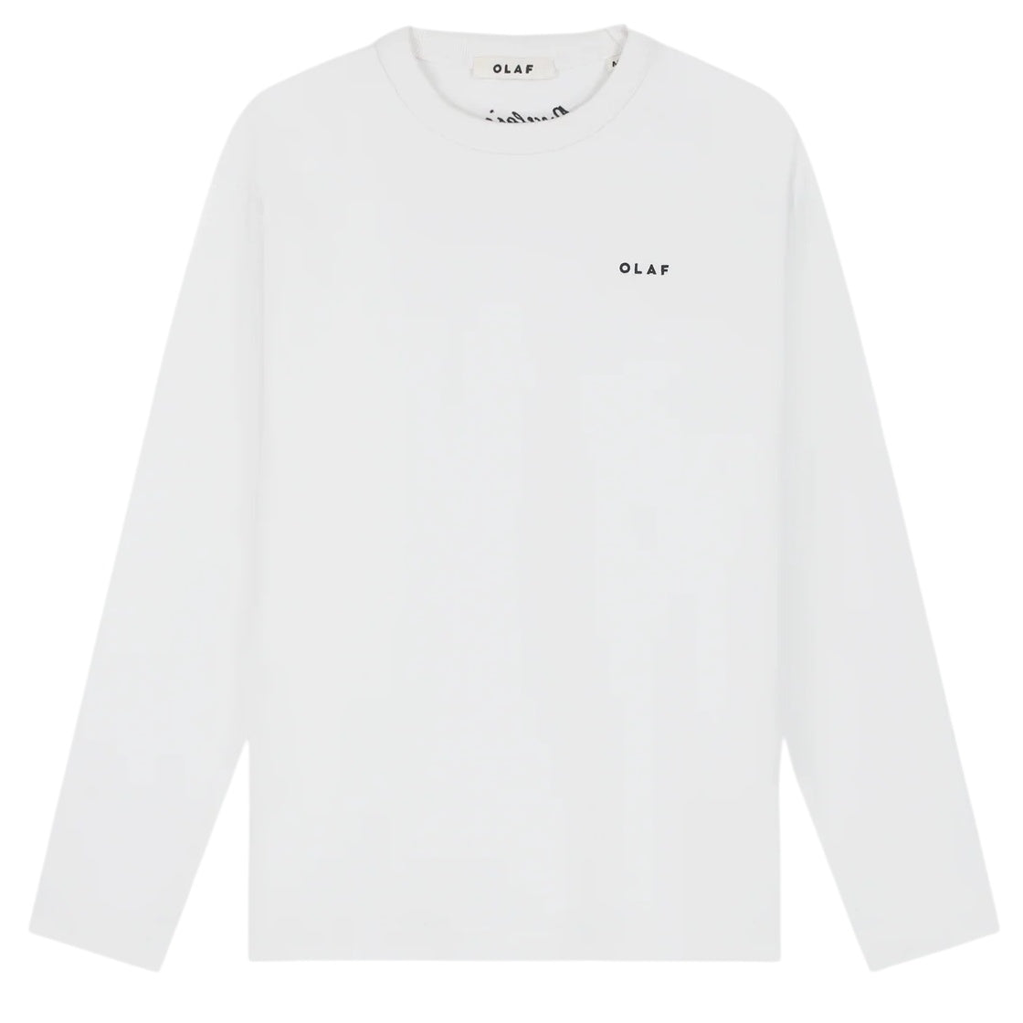 Olaf Western Logo Langærmet T-shirt Hvid