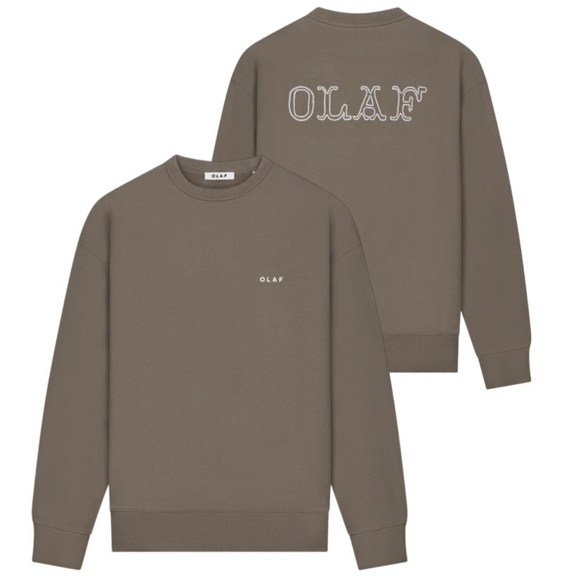 Olaf Western Logo Sweater Brun