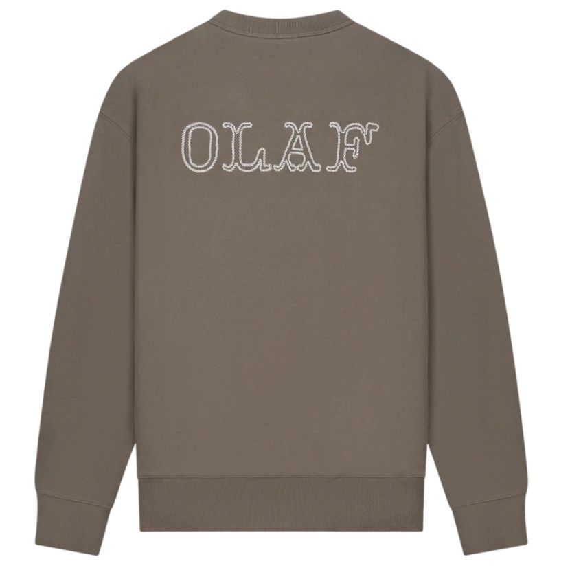 Olaf Western Logo Sweater Brun