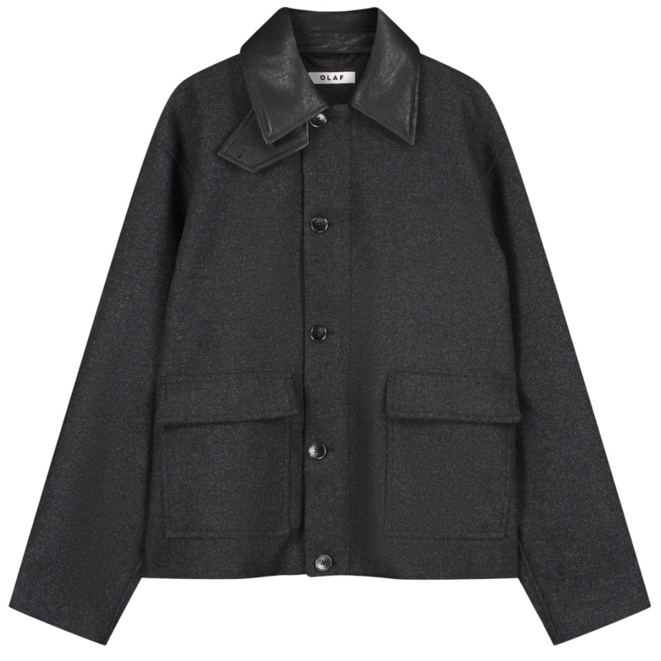 Olaf Wool Workwear Jakke Antracit