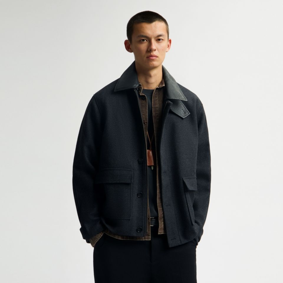 Olaf Wool Workwear Jakke Antracit
