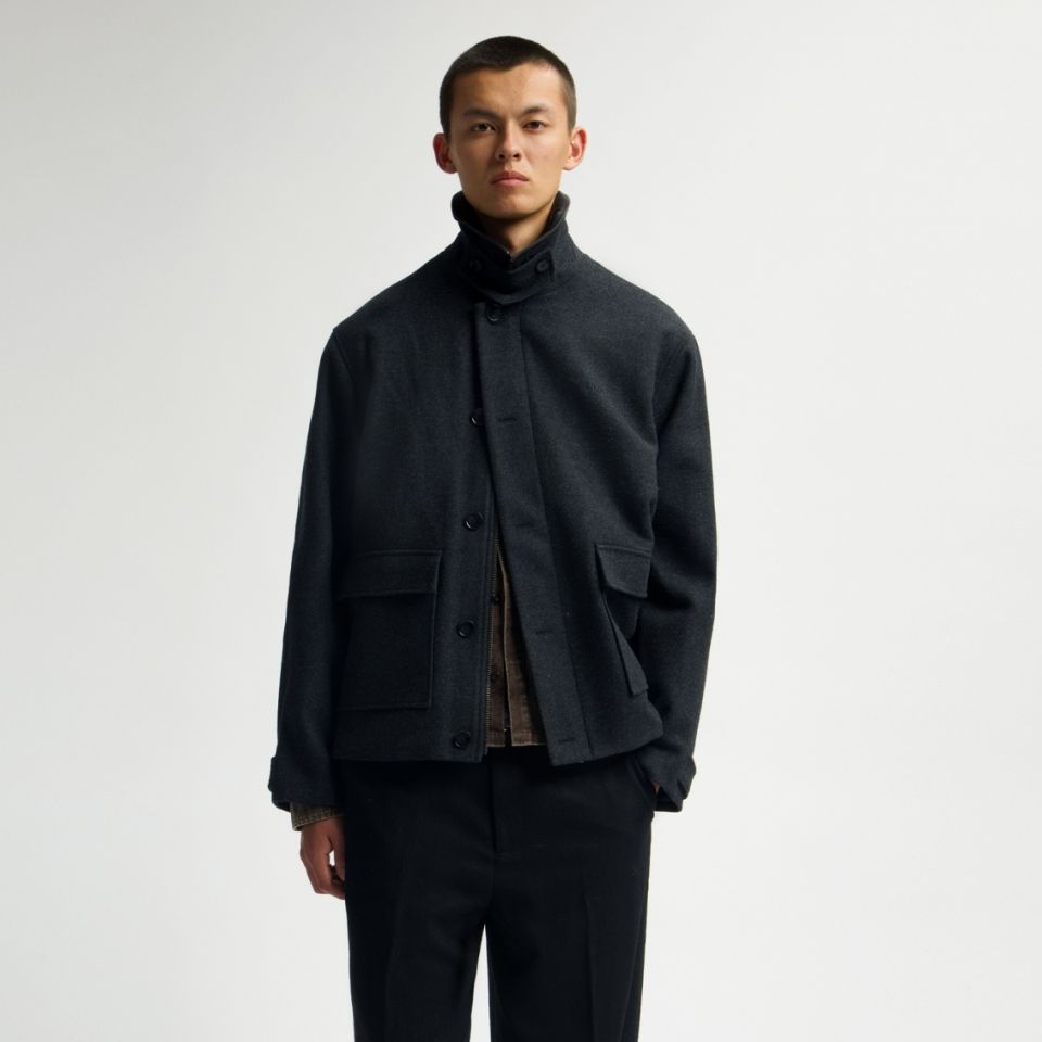 Olaf Wool Workwear Jakke Antracit