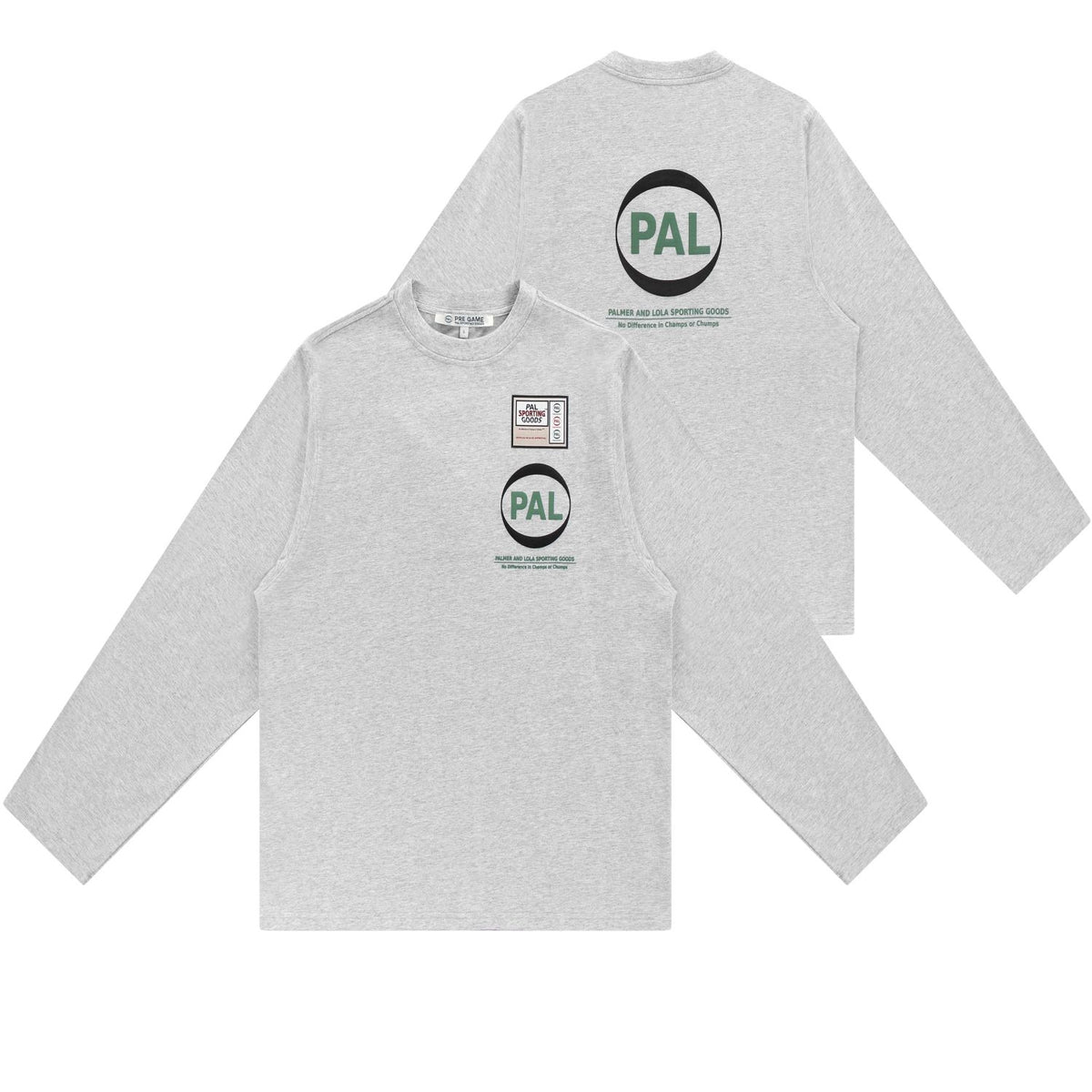 PAL Sporting Goods Pre Game Longsleeve T-shirt Grå