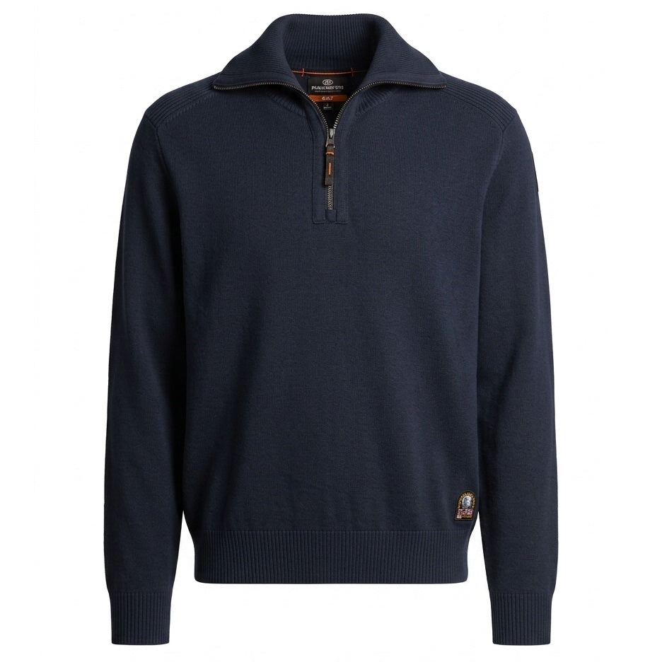 Parajumpers Caldonazzo Strikket Half Zip Sweater Marineblå