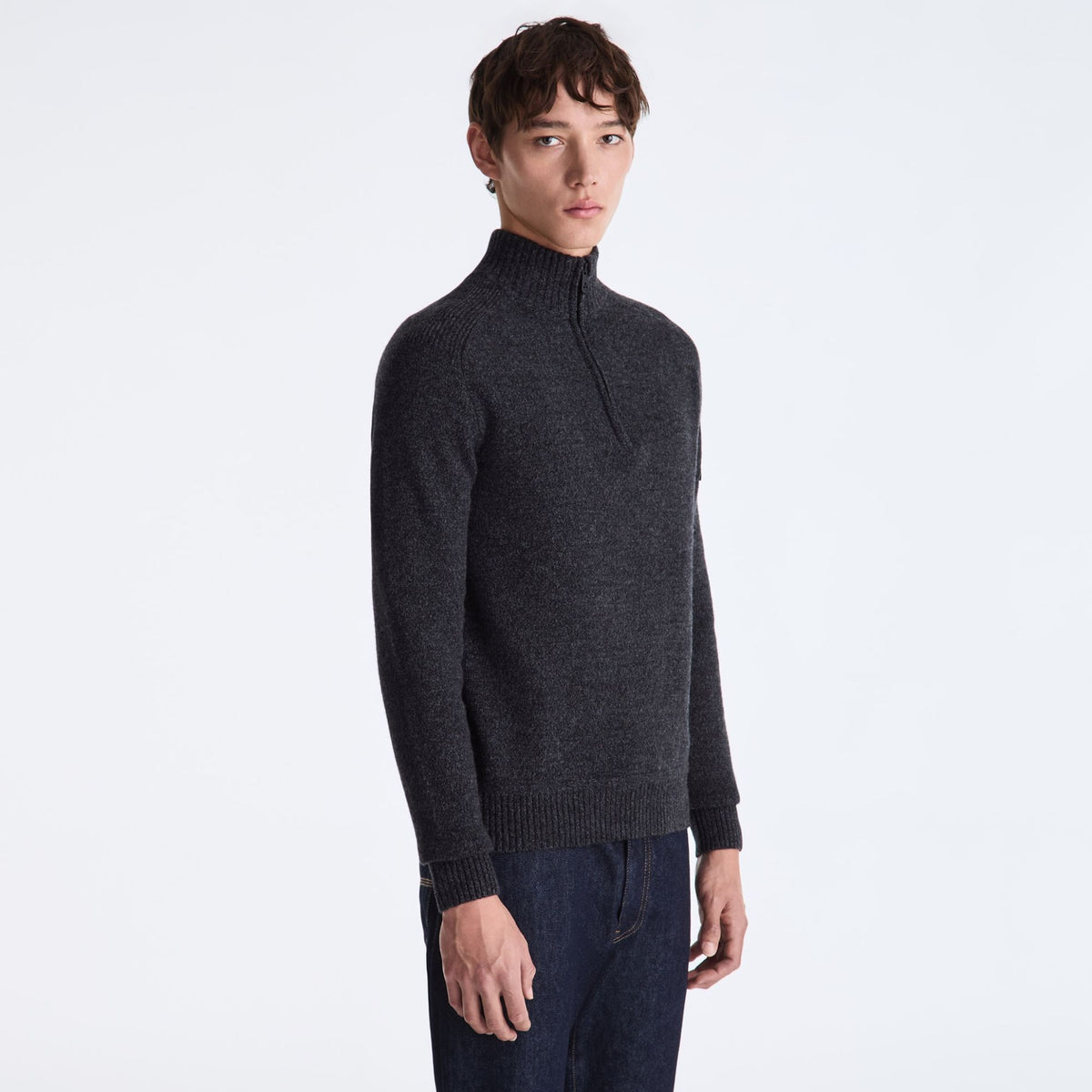 Peuterey Braille Sweater med lynlås Sort