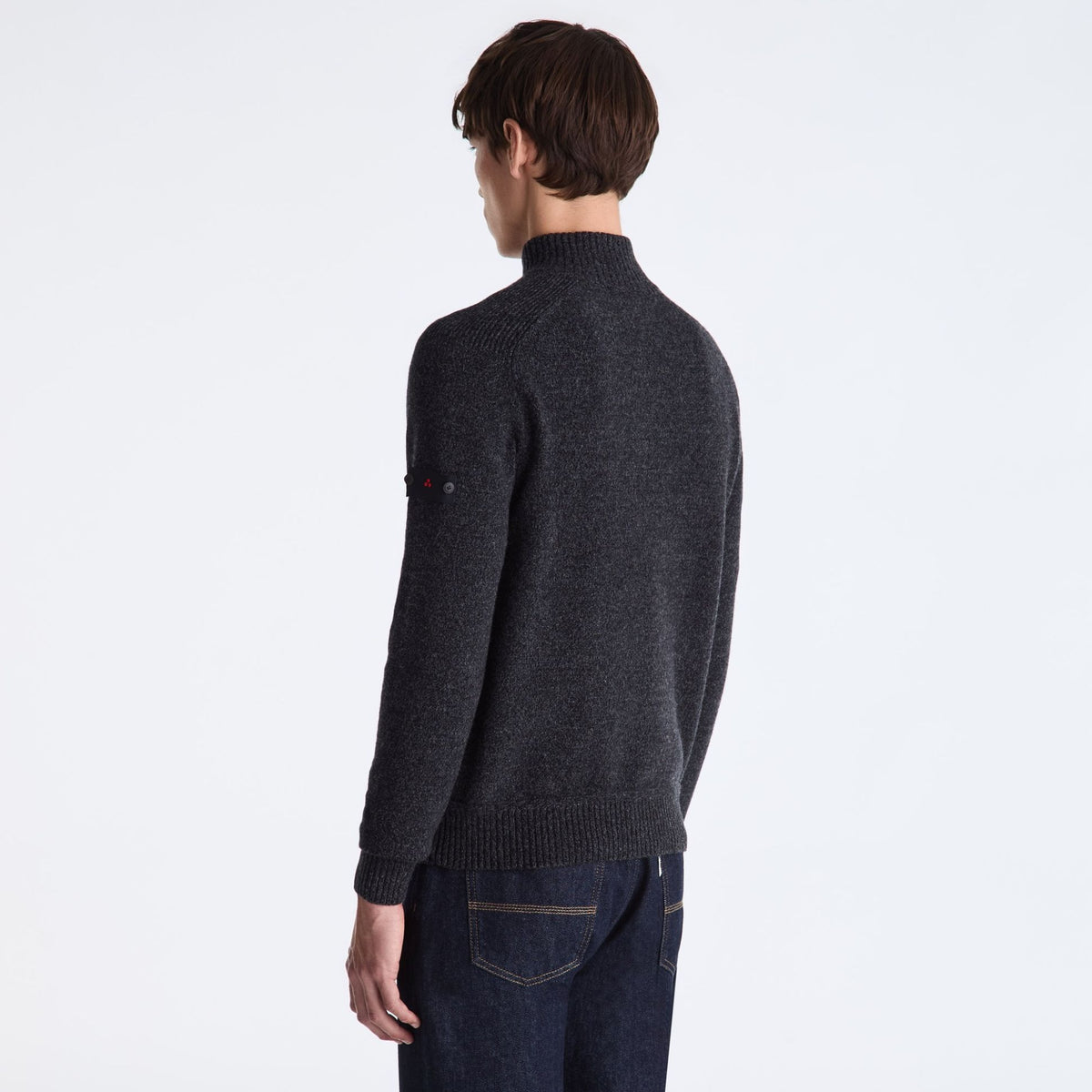 Peuterey Braille Sweater med lynlås Sort