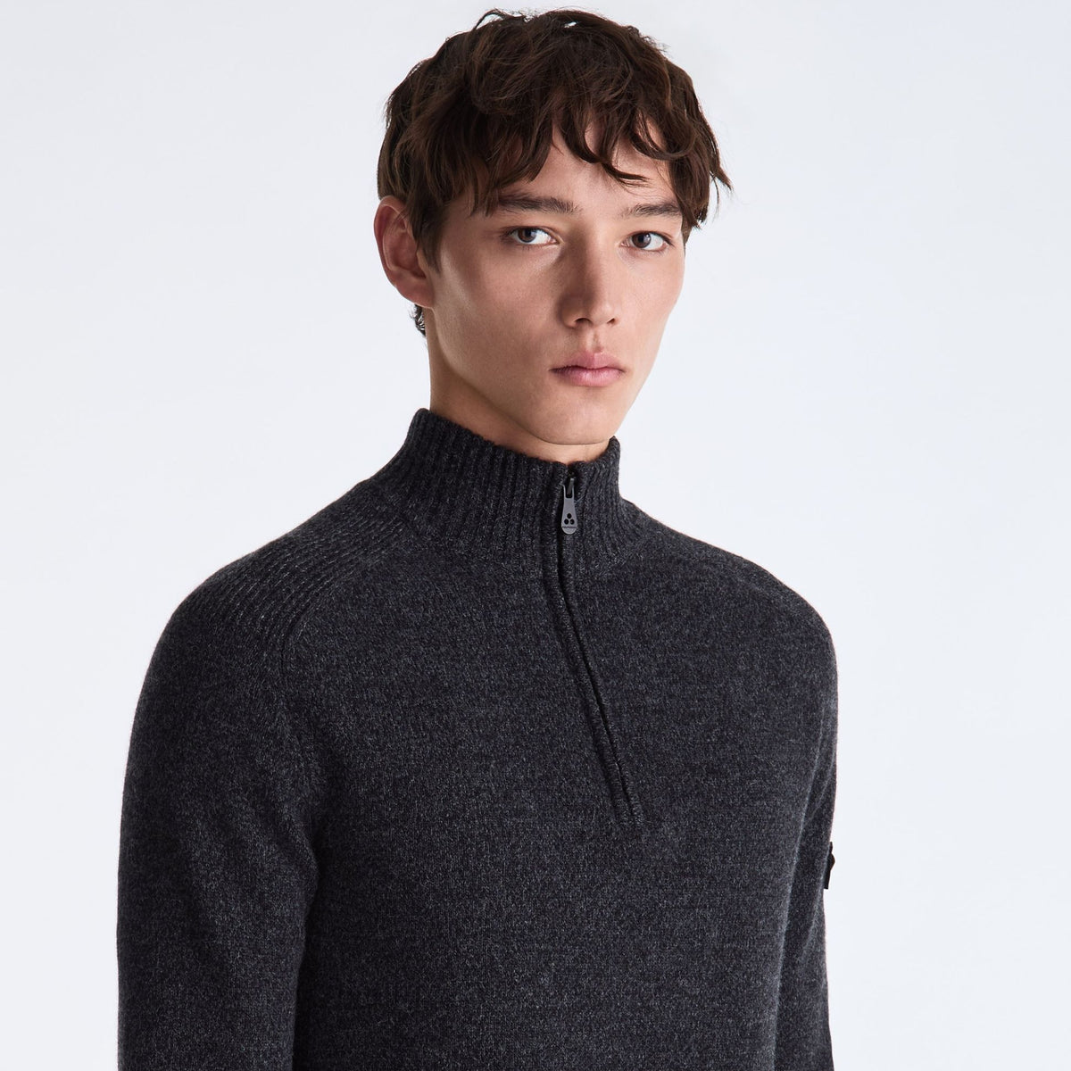 Peuterey Braille Sweater med lynlås Sort