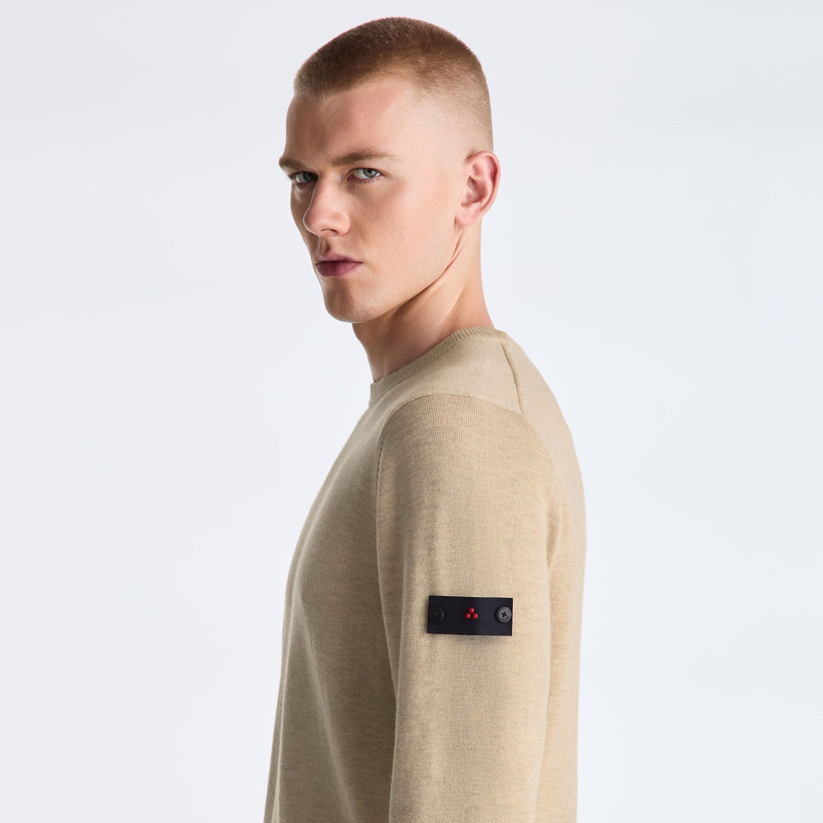 Peuterey Marlon Strikket Pullover Sweater Beige