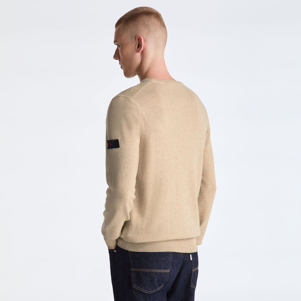 Peuterey Marlon Strikket Pullover Sweater Beige