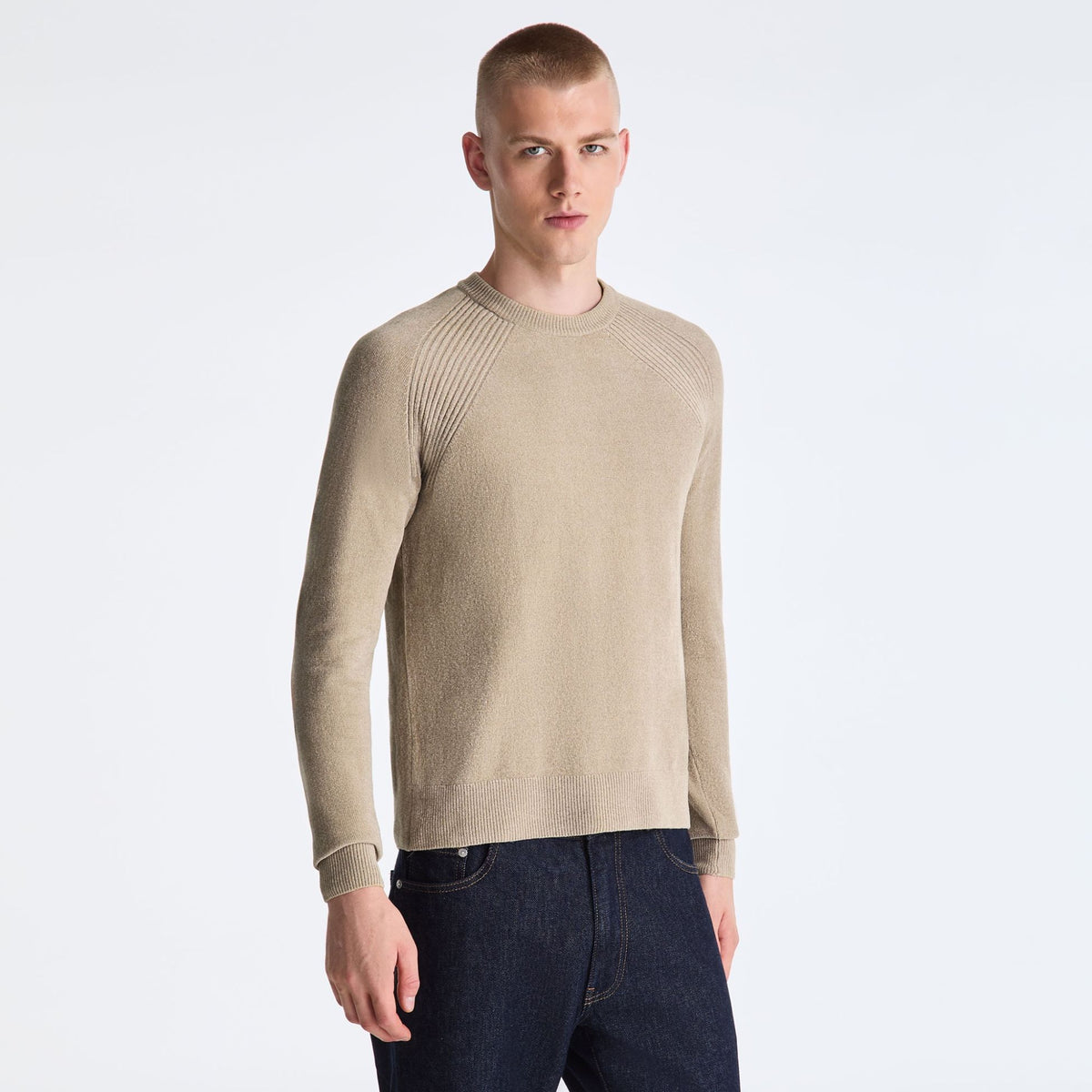 Peuterey Sironi Chenille Sweater Beige