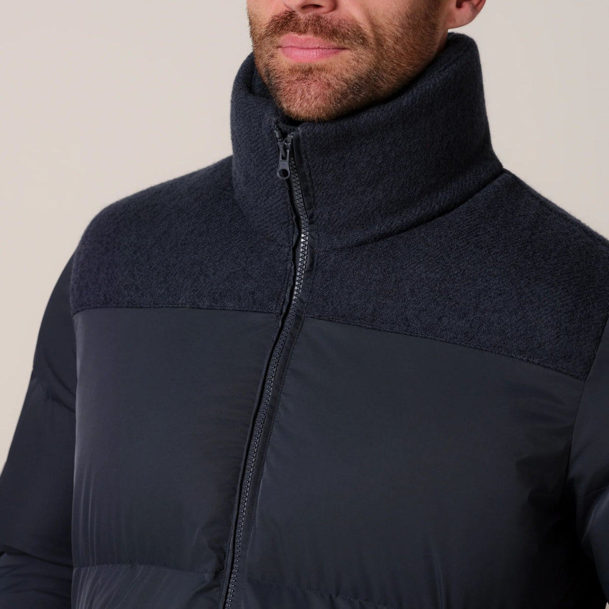 Profuomo Bomber Contrast Puffer Navy