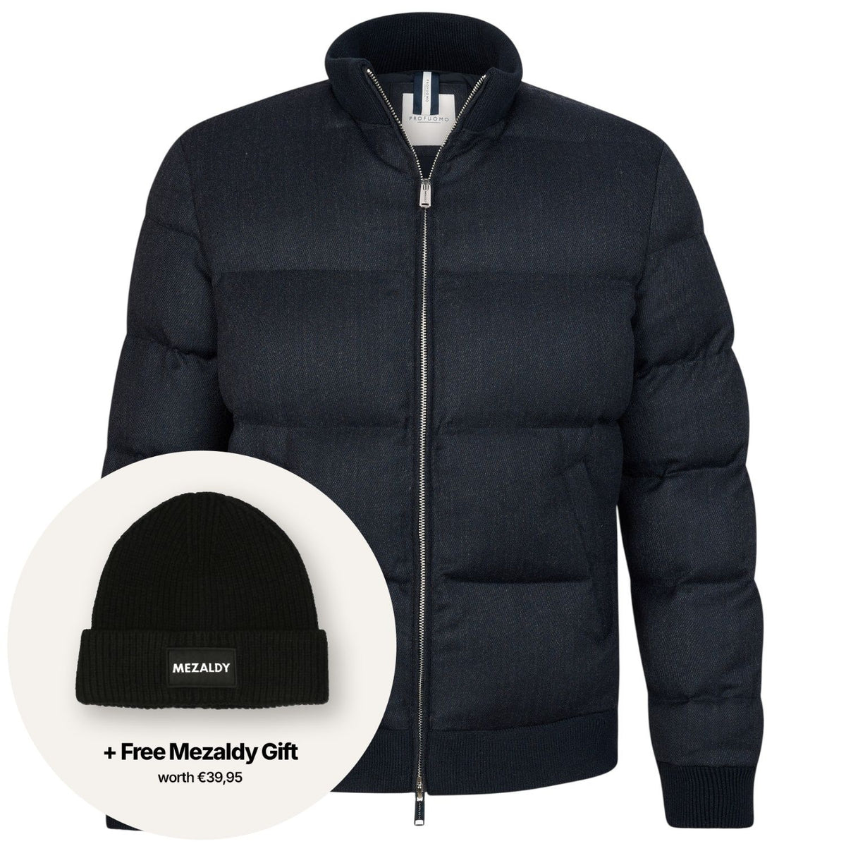 Profuomo Bomber Mouline Jakke Navy